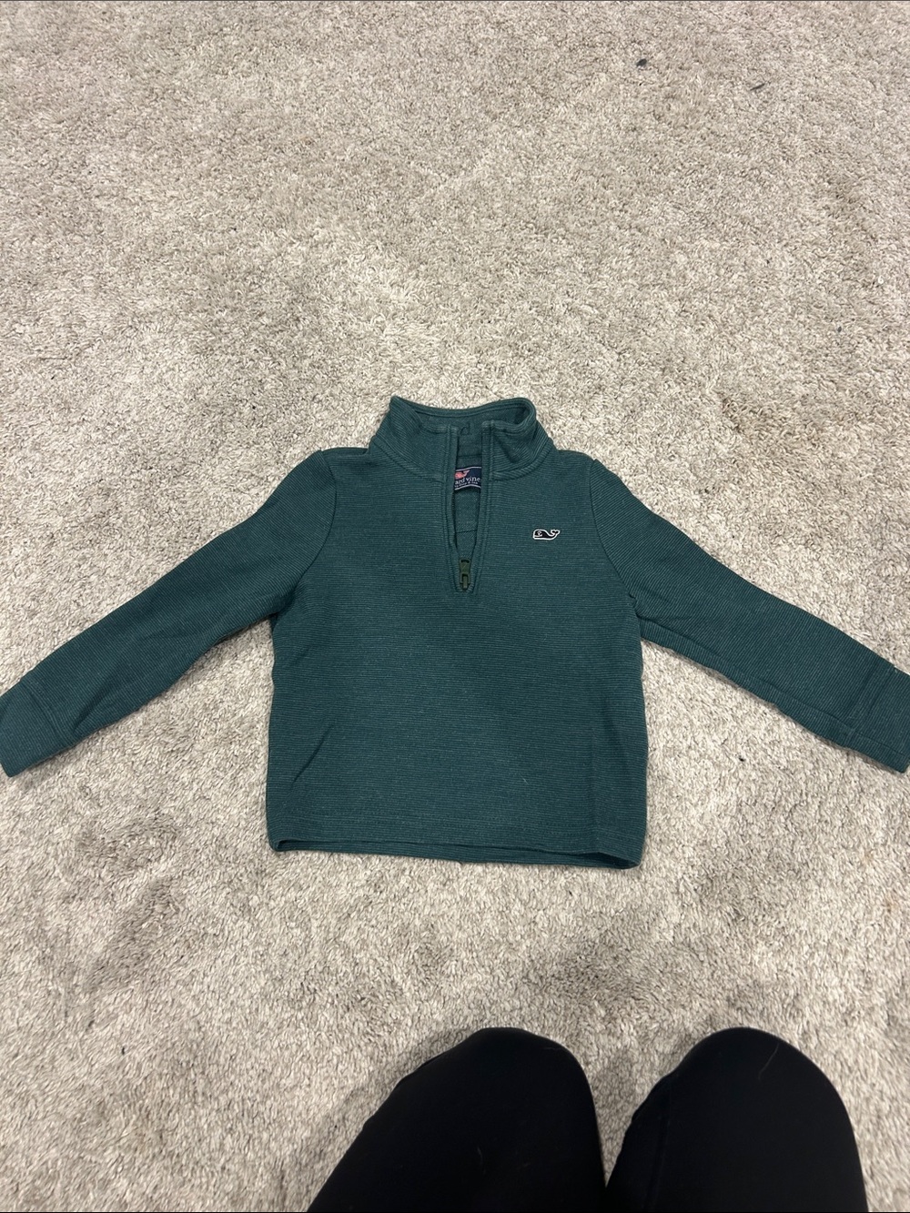 Vineyard Vines Kids Charleston Green Half-Zip Pullover